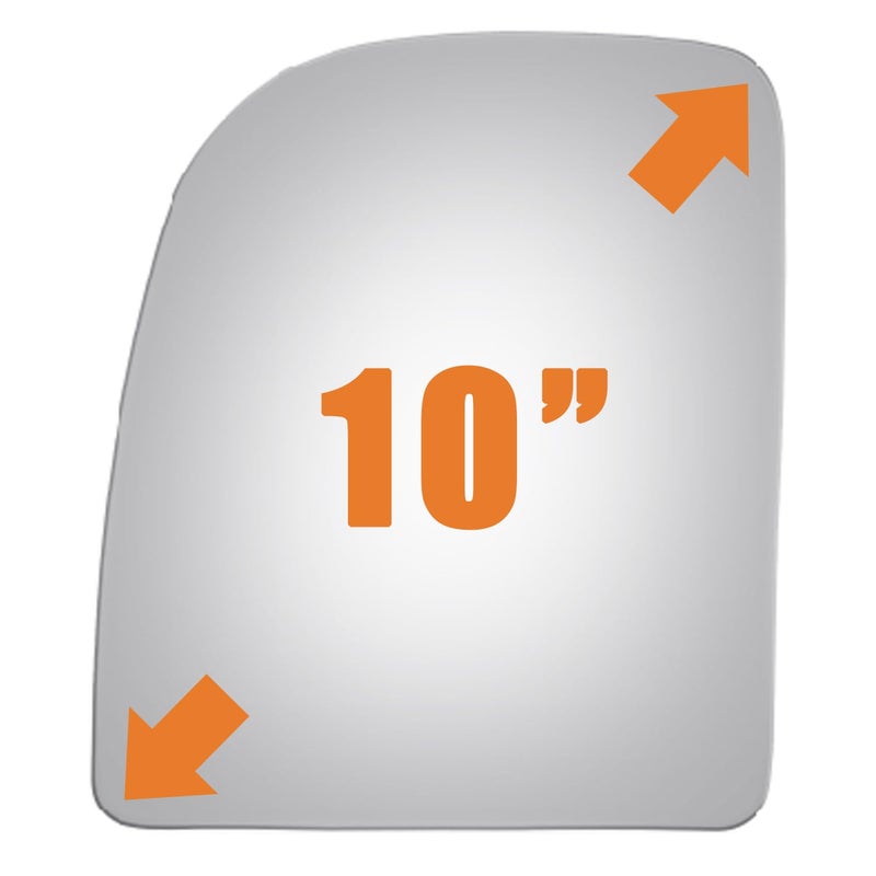 WLLW Mirror Glass Replacement for Ford E150/250/350/F250/F350/F450 Driver Side - Image 3